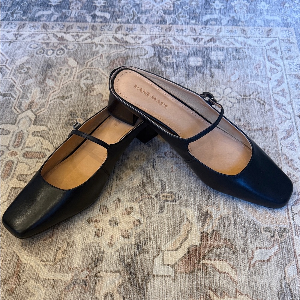 Rileyriver Black Leather Women's Shoes